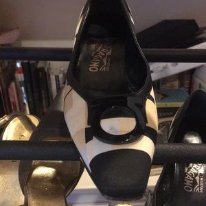Ferrrangamo satin loafers size 7 B